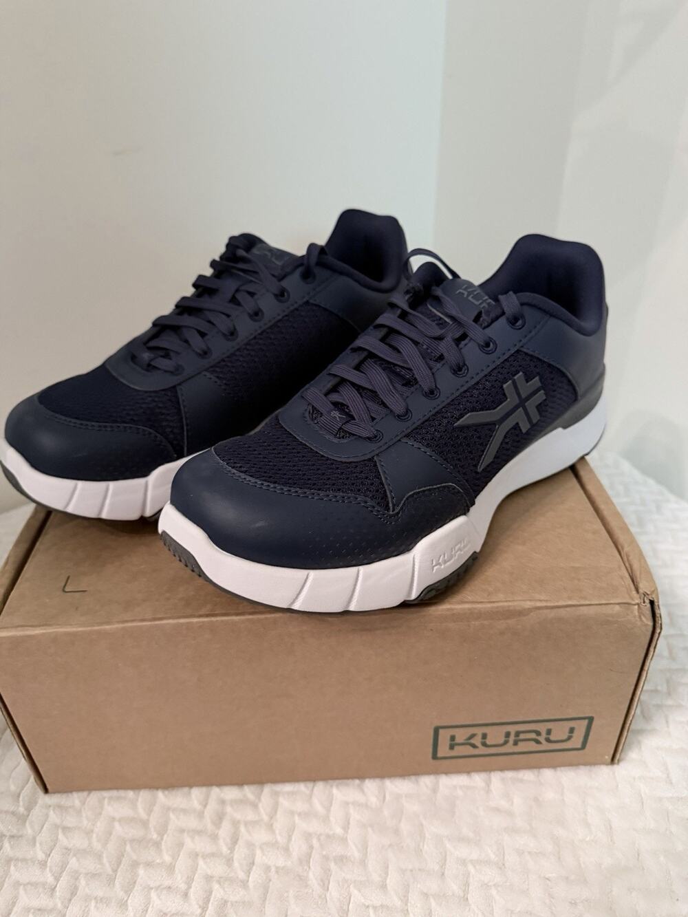 Kuru QUANTUM 2 Men's Indigo Blue and Gray Sneakers size 8.5 *FSA/HSA Eligible